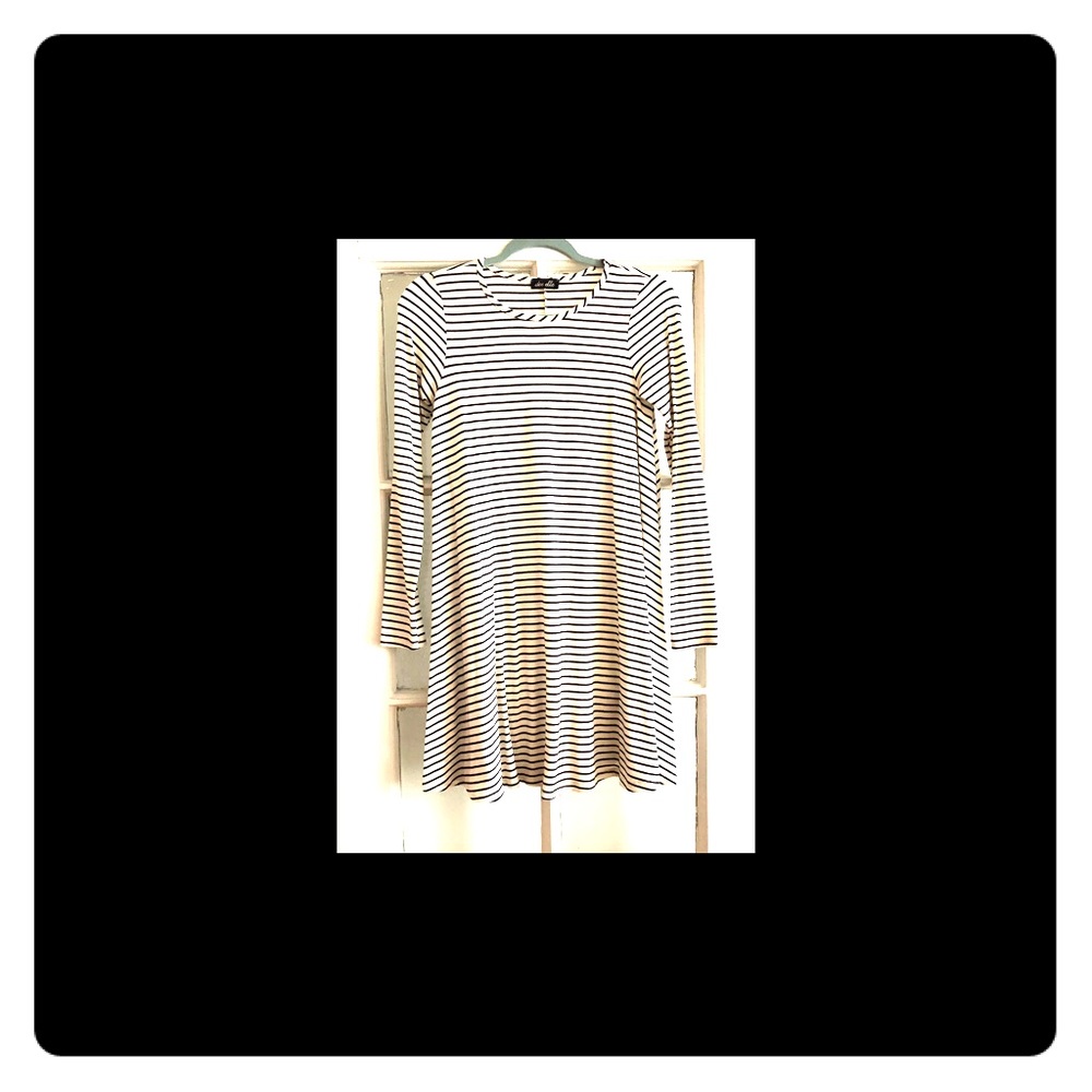 striped above the knee dress!